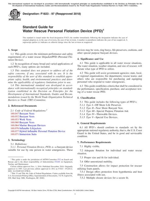 ASTM F1823-97(2018)