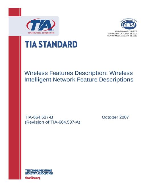 TIA ANSI/TIA-664.537-B