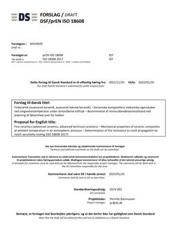 DANSK DSF/PREN ISO 18608