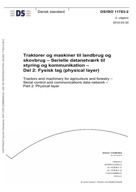 DANSK DS/ISO 11783-2