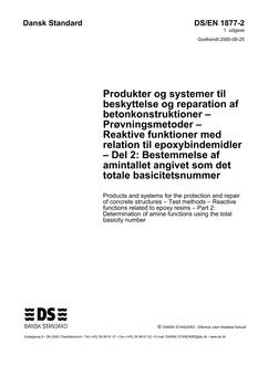DANSK DS/EN 1877-2