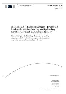 DANSK DS/ISO 21709