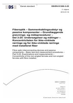 DANSK DS/EN 61300-3-25