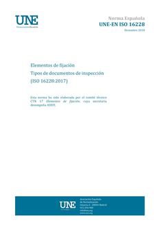 AENOR UNE-EN ISO 16228