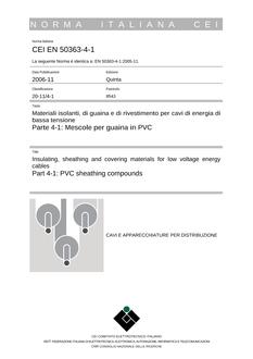 CEI EN 50363-4-1