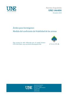 AENOR UNE 146404