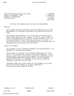 IETF RFC 7478