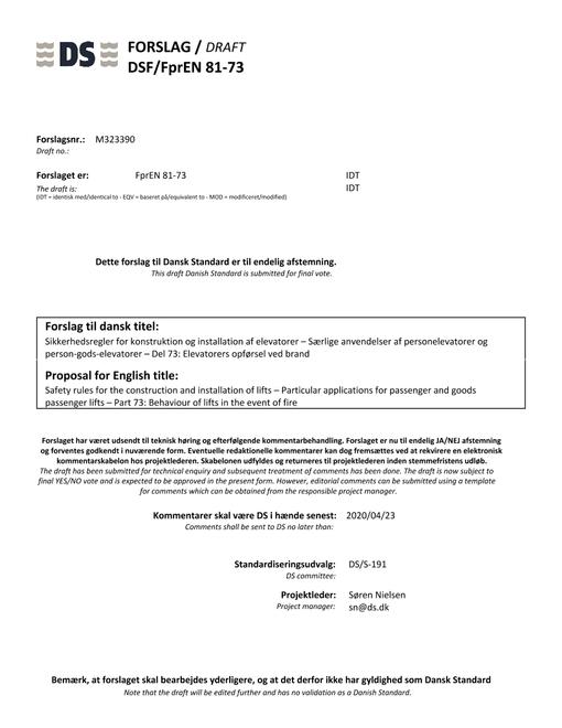 DANSK DSF/FPREN 81-73
