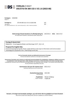 DANSK DSF/ETSI EN 300 132-1 V2.1.6 (2022-08)