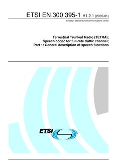ETSI EN 300 395-1