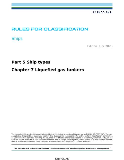 DNV DNVGL-RU-SHIPS PART 5 CHAPTER 7