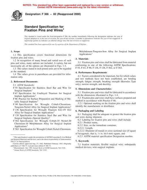 ASTM F366-82(2000)