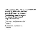 CAN/CSA C22.2 NO. 745-4-2-95 (R1999)