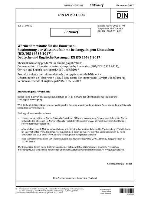 DIN EN ISO 16535 - DRAFT