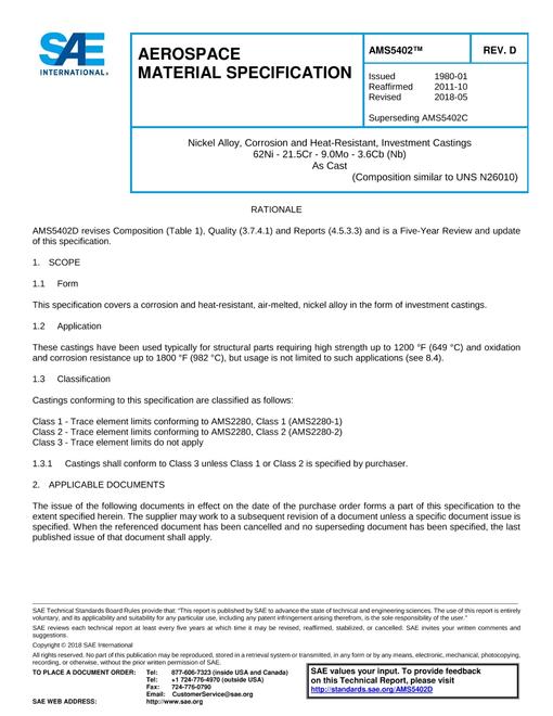 SAE AMS5402D