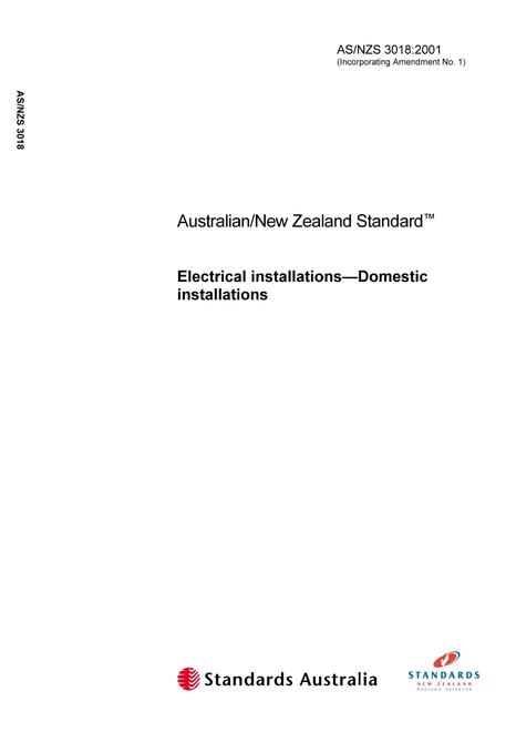 AS/NZS 3018:2001