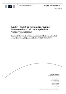 DANSK DS/EN ISO 17231