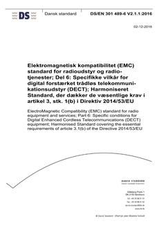 DANSK DS/EN 301 489-6 V2.1.1