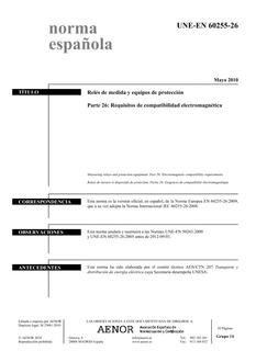 AENOR UNE-EN 60255-26