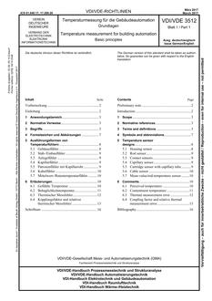 VDI VDI/VDE 3512 BLATT 1