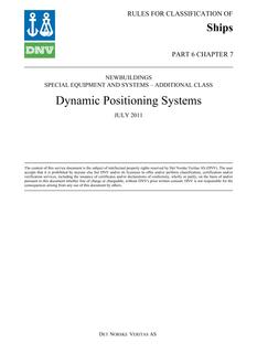 DNV DNV-RU-SHIPS PART 6 CHAPTER 7