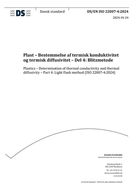 DANSK DS/EN ISO 22007-4