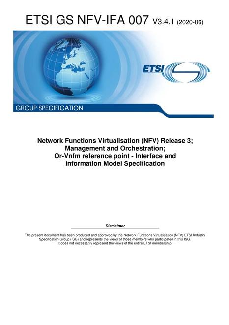 ETSI GS NFV-IFA 007