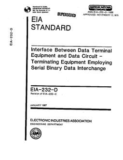 TIA ANSI/EIA-232-D