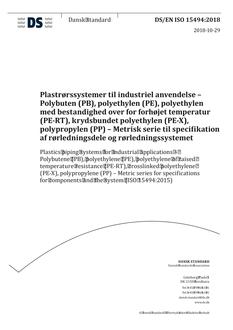 DANSK DS/EN ISO 15494