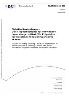 DANSK DS/EN 60684-3-283