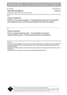CEI EN 61788-21