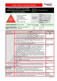 NR NR/L3/MTC/RCS0216/OCR18 ISSUE 1