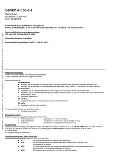 DANSK DS/IEC 61156-6-1
