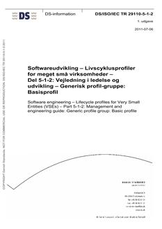 DANSK DS/ISO/IEC TR 29110-5-1-2