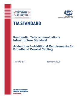 TIA ANSI/TIA-570-B-1