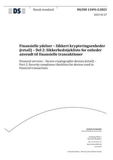 DANSK DS/ISO 13491-2