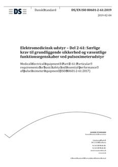 DANSK DS/EN ISO 80601-2-61