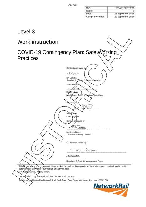 NR NR/L3/MTC/CP009 ISSUE 6