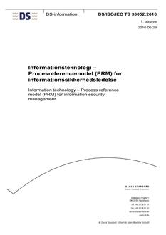 DANSK DS/ISO/IEC TS 33052