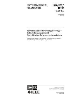 IEEE/ISO/IEC 24774-2021