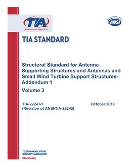 TIA ANSI/TIA-222-H-1 VOLUME 3