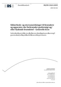 DANSK DS/EN 13611