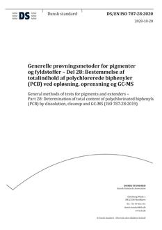 DANSK DS/EN ISO 787-28