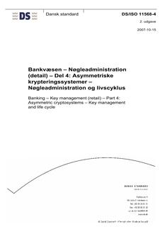 DANSK DS/ISO 11568-4