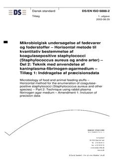 DANSK DS/EN ISO 6888-2