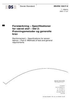 DANSK DS/EN 13417-2