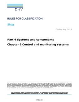 DNV DNV-RU-SHIPS PART 4 CHAPTER 9