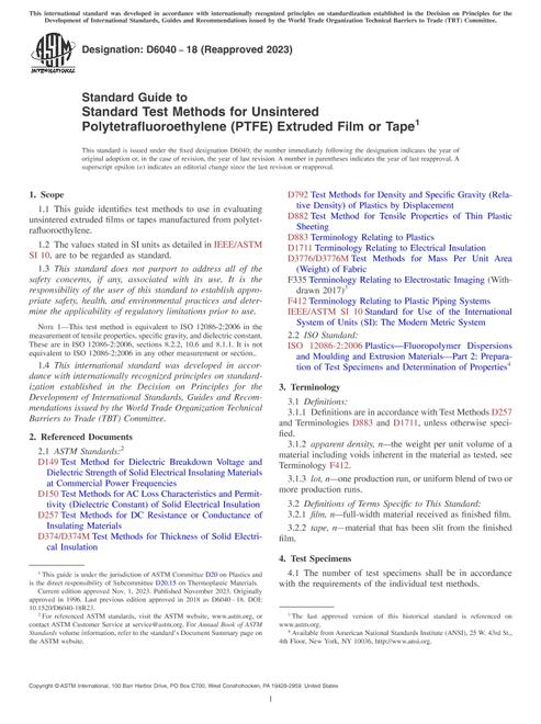 ASTM D6040-18(2023)