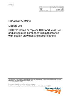 NR NR/L2/ELP/CTM015/002 ISSUE 2