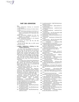 FDA 21 CFR PART 1300